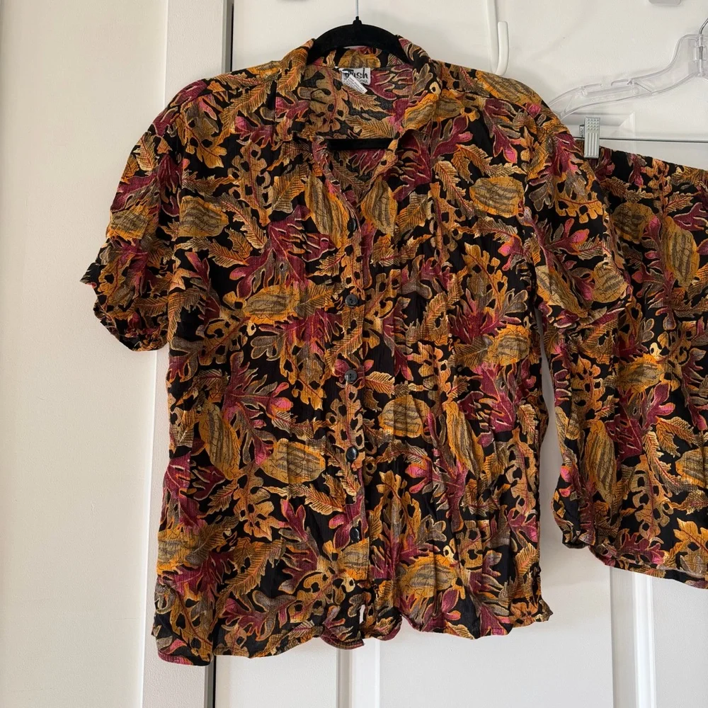 VINTAGE 90s matching shorts set